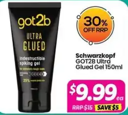 Your Discount Chemist Schwarzkopf GOT2B Ultra Glued Gel offer