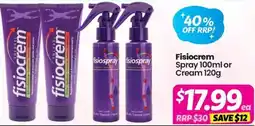Your Discount Chemist Fisiocrem Spray or Cream offer