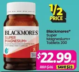 Your Discount Chemist Blackmores Super Magnesium+ Tablets offer