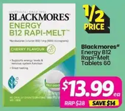 Your Discount Chemist Blackmores Energy B12 Rapi-Melt offer