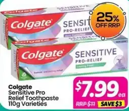 Your Discount Chemist Colgate Sensitive Pro Relief Toothpaste offer