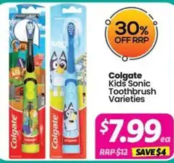 Your Discount Chemist Colgate Kids Sonic Toothbrush Varieties offer
