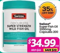 Your Discount Chemist Swisse Odourless Super Strength Wild Fish Oil offer