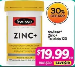 Your Discount Chemist Swisse Zinc+ Tablets offer