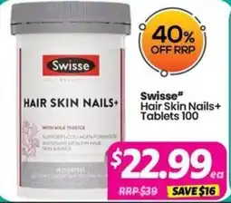 Your Discount Chemist Swisse Hair Skin Nails+ offer