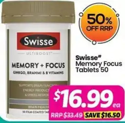 Your Discount Chemist Swisse Memory Focus Tablets offer