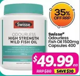 Your Discount Chemist Swisse Odourless High Strength Wild Fish Oil offer