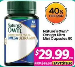 Your Discount Chemist Nature's Own Omega Ultra Mini Capsules offer