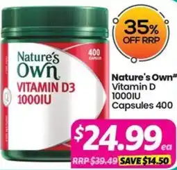 Your Discount Chemist Nature's Own Vitamin D 1000IU offer