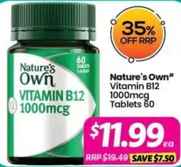 Your Discount Chemist Nature's Own Vitamin B12 1000mcg offer