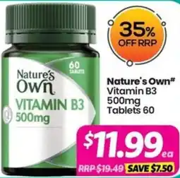 Your Discount Chemist Nature's Own Vitamin B3 500mg offer