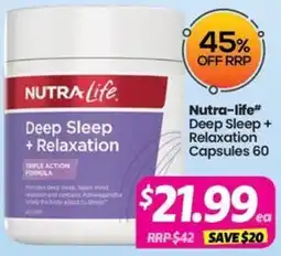Your Discount Chemist Nutra-life Deep Sleep + Relaxation offer