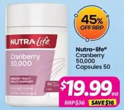 Your Discount Chemist Nutra-life Cranberry 50,000 offer