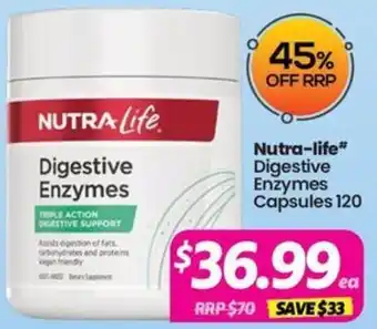 Your Discount Chemist Nutra-life Digestive Enzymes offer