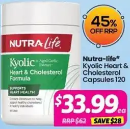 Your Discount Chemist Nutra-life Kyolic Heart & Cholesterol Formula offer