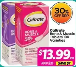 Your Discount Chemist Caltrate Bone & Muscle Tablets Varieties offer