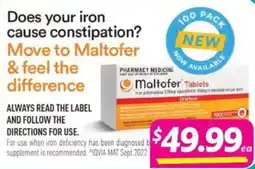 Your Discount Chemist Maltofer Tablets offer