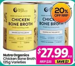 Your Discount Chemist Nutra Organics Chicken Bone Broth 125g Varieties offer