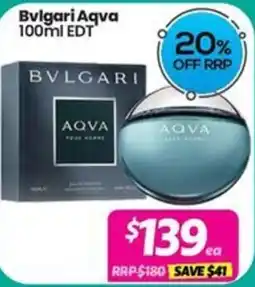 Your Discount Chemist Bvlgari Aqua offer