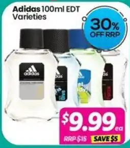 Your Discount Chemist Adidas 100ml EDT Varieties offer