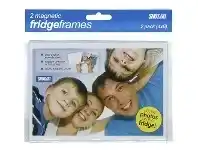 Officeworks Shot2Go Magnetic Fridge Frame 6 x 4" Clear 2 Pack offer