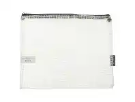 Officeworks Studymate Single Zip Mesh Pencil Case 250 x 208mm White offer