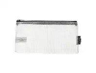 Officeworks Studymate Single Zip Mesh Pencil Case 228 x 118mm White offer