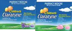 Soul Pattinson Chemist Claratyne Children's Hayfever & Allergy Relief Grape or BubbleGum Flavoured 10 Tablets offer