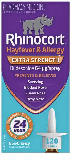 Soul Pattinson Chemist Rhinocort Hayfever & Allergy Extra Strength 120 Sprays offer
