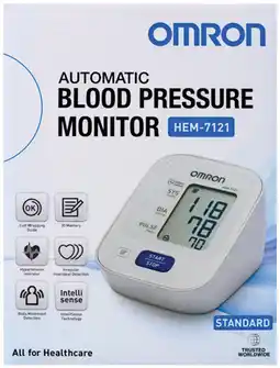 Soul Pattinson Chemist Omron Automatic Blood Pressure Monitor HEM-7121 offer
