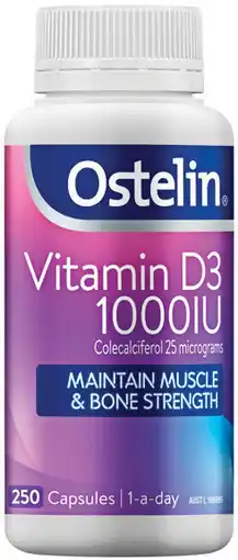 Soul Pattinson Chemist Ostelin Vitamin D3 1000IU 250 Capsules offer