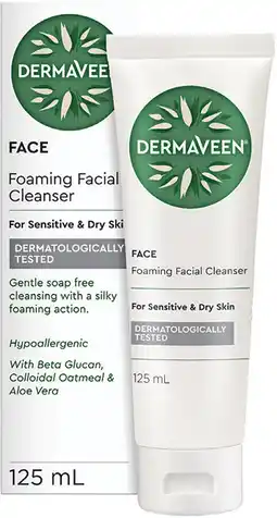 Priceline DermaVeen Foaming Facial Cleanser offer