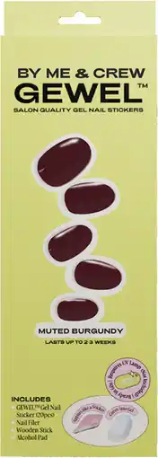 Priceline By Me and Crew Muted Burgundy Gel Nail Stickers 1 Set offer