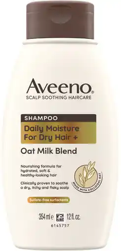 Priceline Aveeno Oat Milk Blend Moisturising Shampoo for Dry & Damaged Hair offer