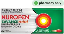 Priceline Nurofen Zavance Mini 32 Liquid Capsules offer