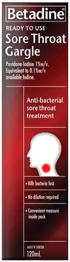 Priceline Betadine Ready to Use Sore Throat Gargle offer