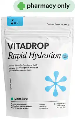 Priceline Vitadrop Rapid Hydration Sugar-Free ORS 21 Sachets offer