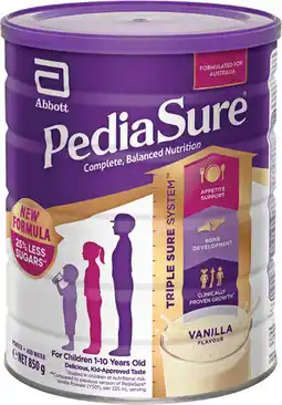 Priceline Pediasure Vanilla Flavour offer