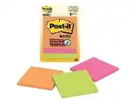 Officeworks Post-it Super Sticky Notes 76x76mm Rio De Janeiro 3 Pack offer