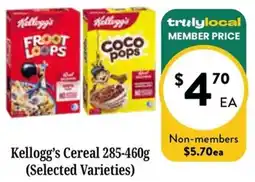 Farmer Jack's Kellogg's Cereal offer