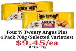 Farmer Jack's Four'N Twenty Angus Pies offer