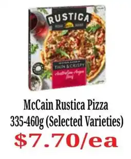 Farmer Jack's McCain Rustica Pizza offer