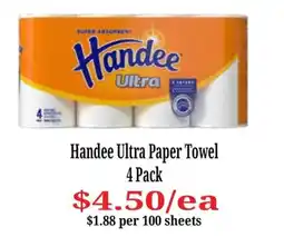 Farmer Jack's Handee Ultra Paper Towel offer