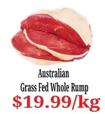 Farmer Jack's Australian Grass Fed Whole Rump offer