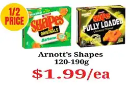 Farmer Jack's Arnott's Shapes offer