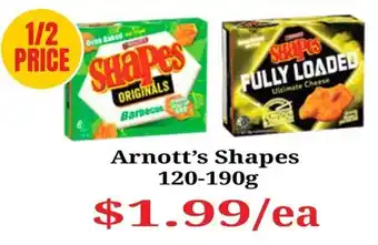 Farmer Jack's Arnott's Shapes offer