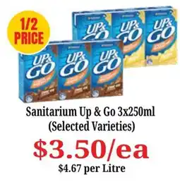 Farmer Jack's Sanitarium Up & Go offer