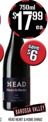 Farmer Jack's Head Heart & Home Shiraz offer