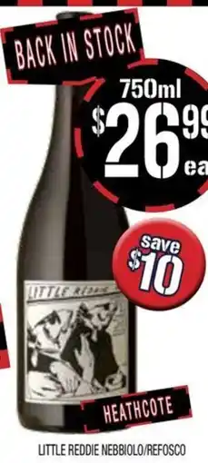 Farmer Jack's Little Reddie Nebbiolo/Refosco offer