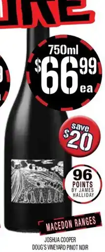 Farmer Jack's Joshua Cooper Doug's Vineyard Pinot Noir offer
